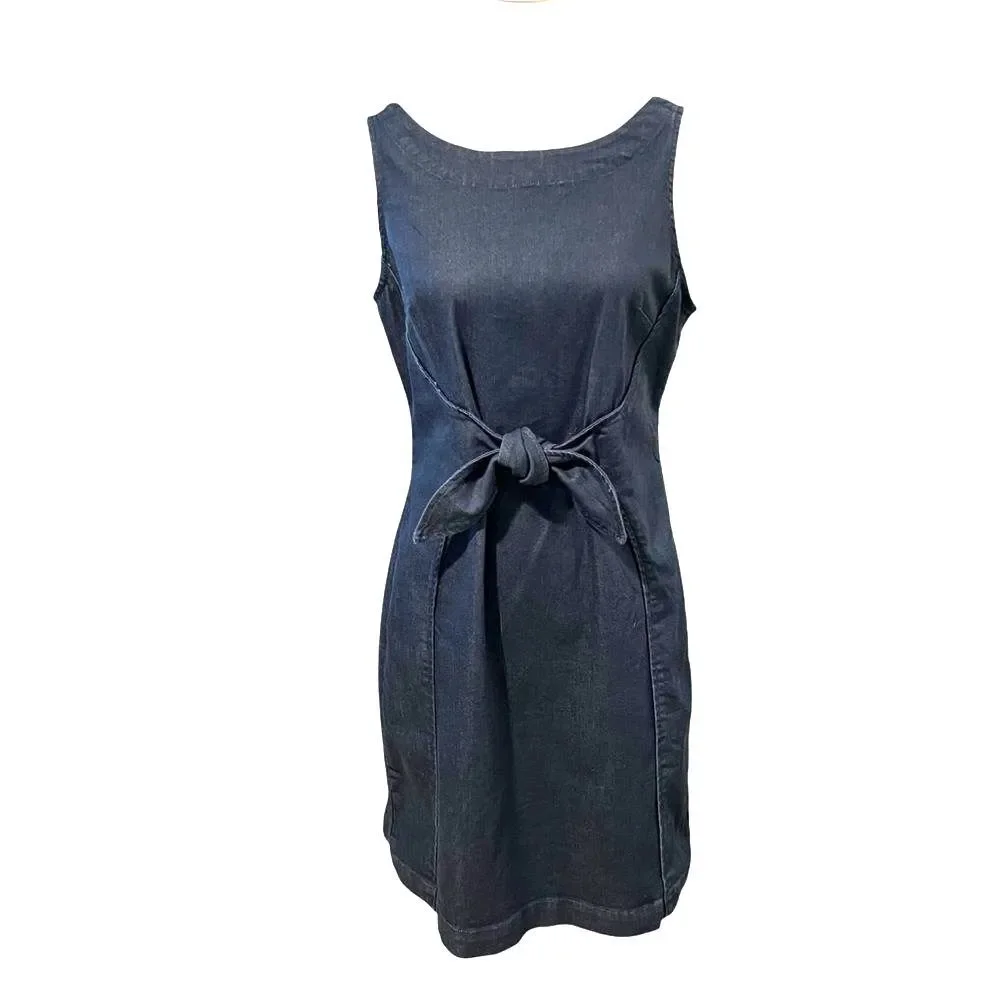 Anthropologie Holding Horses Womens Western Denim Dress Size 10 Minimalist - Picture 2 of 14